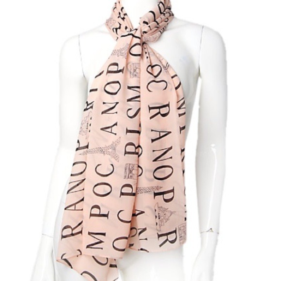 🎀Elegant Women Soft Silk Scarf Chiffon Pink🎀