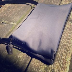 Grey Coach Shoulder Bag