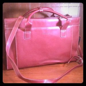 💼 NWOT. Red Computer/ School Case Purse