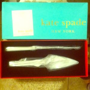 KATE SPADE WEDDING CAKE SERVER & KNIFE NIB 🔪🎂