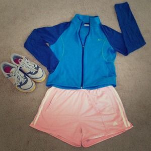 Nike jacket & Adidas shorts bundle