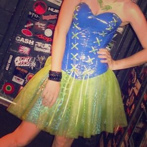 30. 2 piece corset dress