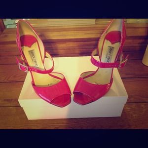 Reduced! Authentic hot pink Jimmy Choo Heels