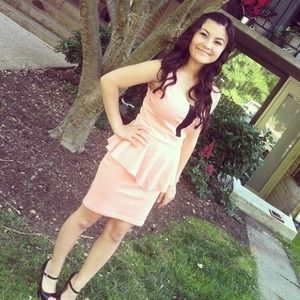 A Peachy/Coral Papaya Dress.