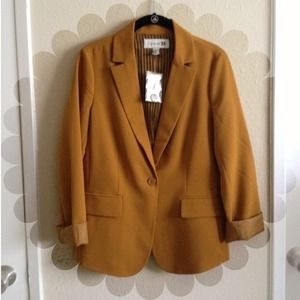[RESERVED]Golden Yellow Blazer!✨