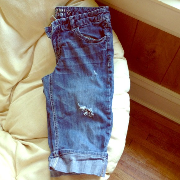 Denim capris