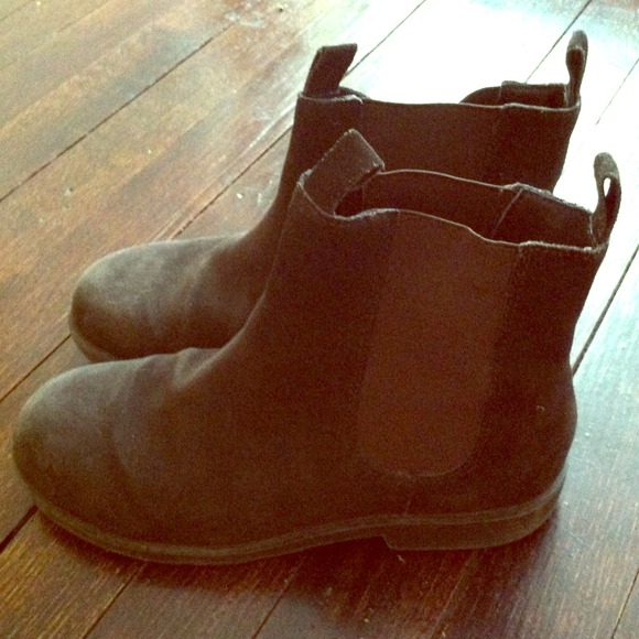 Lands End dark brown ankle boots