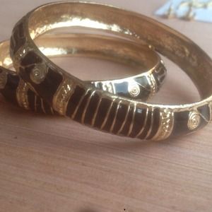 Black and Gold Bangles