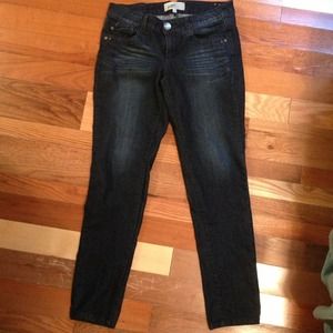 Dark wash skinny jeans