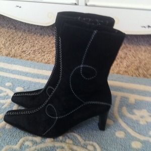 Black boots made Italy sz 37 1/2