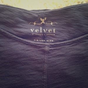 Charcoal gray Velvet casual top