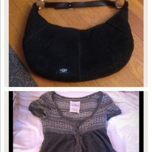 UGG purse & Hollister sweater! Bundle!!