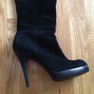 Bakers Shoes - Bakers "Elijah" over-the-knee black leather boots Bakers Shoes - Bakers "Elijah" over-the-knee black leather boots