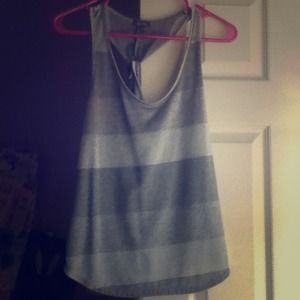 gray & silver tank top