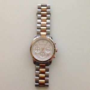Two-Tone Michael Kors Wrist Watch