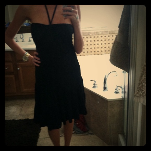 Strapless Derek Heart black dress