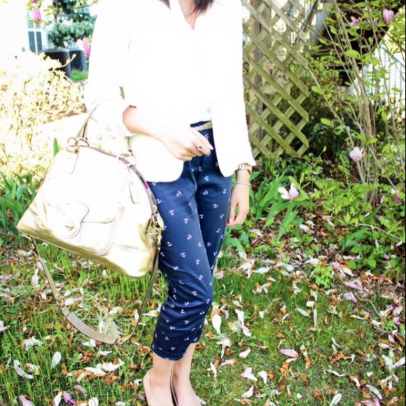 Anchor Print Cropped Pants - Picture 4 of 4