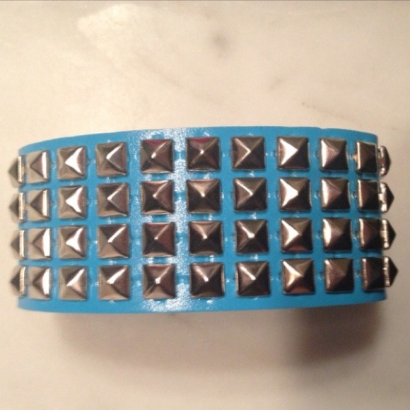 NEW Light blue punk bracelet