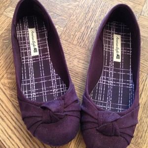 Purple suede like shoes