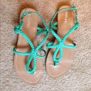 Turquoise sandals