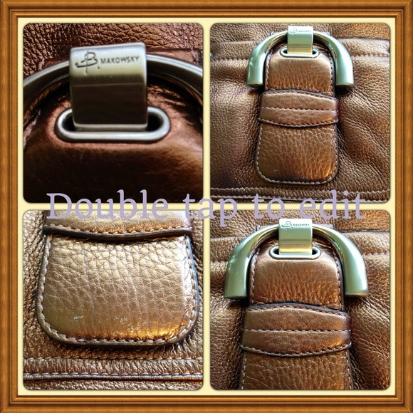B makowsky messenger bag with matching key fob - Picture 4 of 4