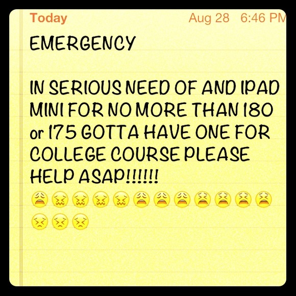 In need of iPad