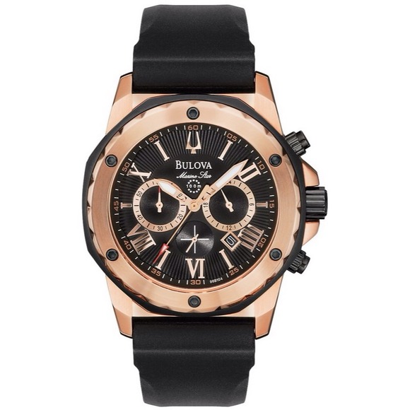 Bulova 98b104 Marine Star Calender Watch