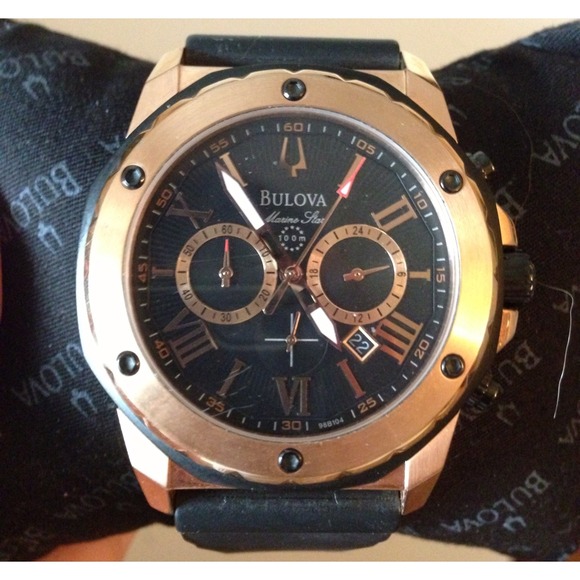 bulova men's 98b104 marine star calendar watch