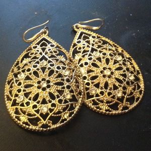 Gold earrings