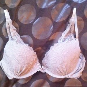 Nude laced bra