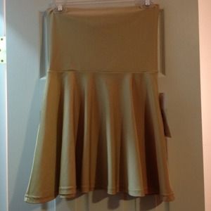 Brand new gold American Apparel skirt!