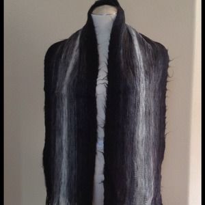 Black, White & Grey Scarf.                    SOLD