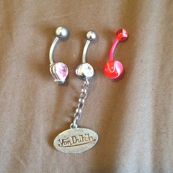 Belly button rings! Set of 3
