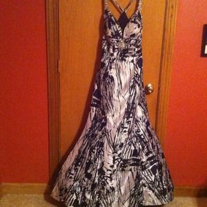 Black and White Mermaid Dress