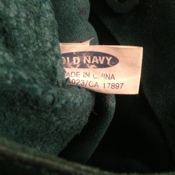 Turquoise suede handbag - Picture 3 of 4