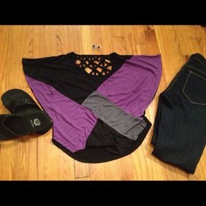 Small Open Back Criss Cross Shirt