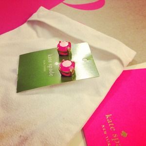 Kate Spade Neon Pink Stud Earrings!