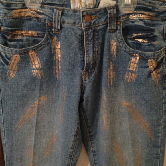 Gold dust jeans