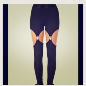 Garter suspender leggings