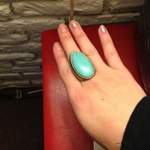 Turquoise and Gold Ring