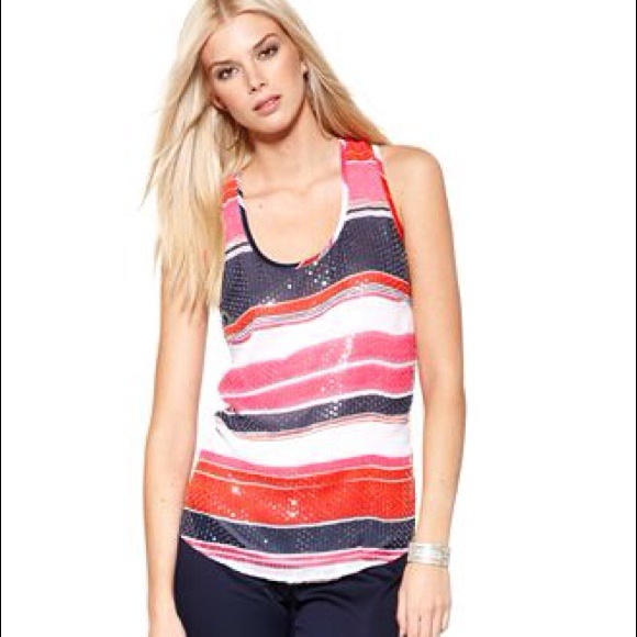 ⚡SALE⚡️🎉HOST PICK🎉 VC - striped sequin tank M