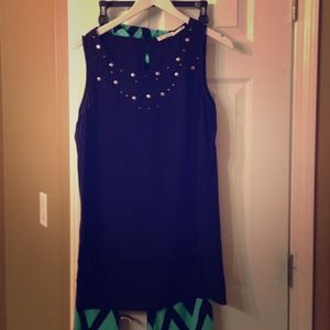 Navy Blue Tank Size Medium **Matches chevron pants