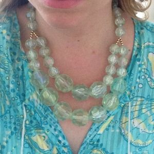 Aqua two tier necklace