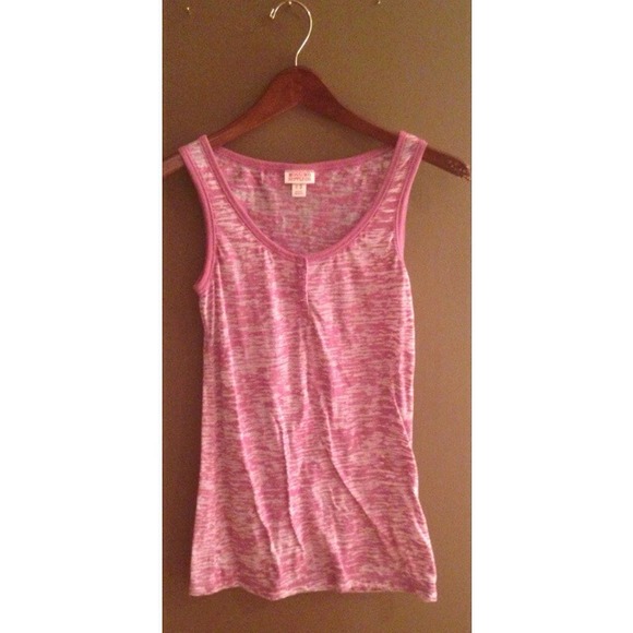Magenta Burnout Tank Top
