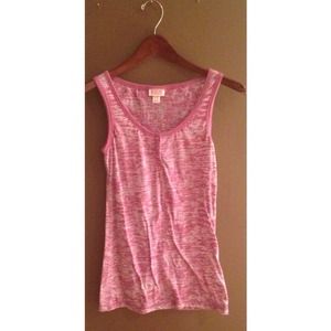Magenta Burnout Tank Top