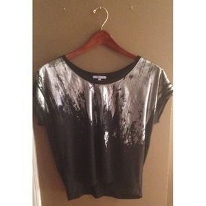 Black and Silver Top