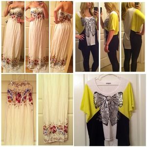 Bundle Maxi Dress & High-Low Shirt