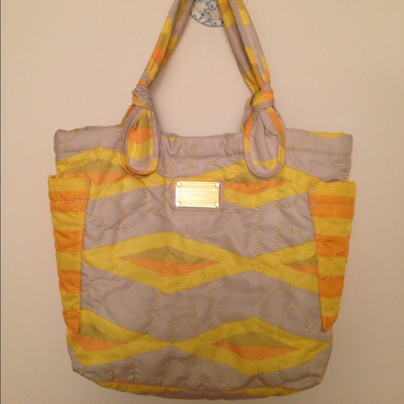 Marc by Marc Jacobs bright yellow tote bag