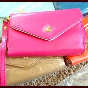 🚫Not Available🚫 PU Leather Hot Pink Phone Holder