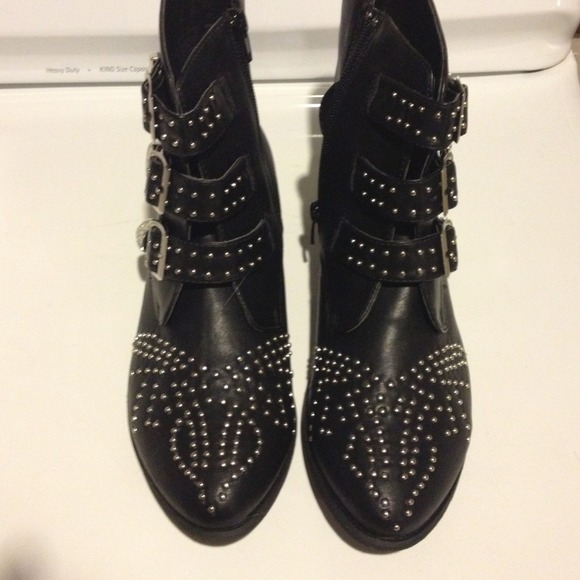 SOLD! - BRAND NEW studded boots! Super stylish!